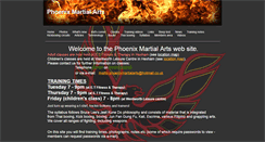 Desktop Screenshot of phoenixmartialarts.org.uk
